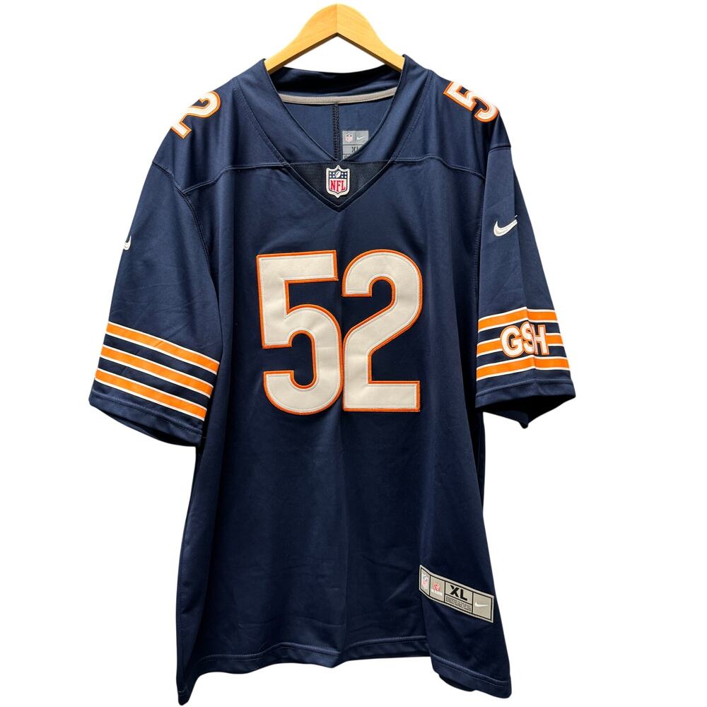 Chicago Bears Jersey Khalil Mack #52 GSH Logo Nike NFL On Field Embroidered XL